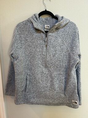 The North Face Women’s Gray Half-Zip Fleece Hoodie
